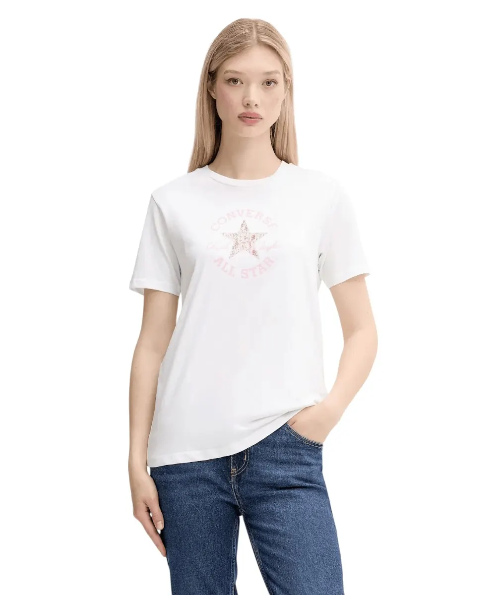 Converse - Γυναικείο T-Shirt  Floral Chuck Taylor 10027751-102 Λευκό