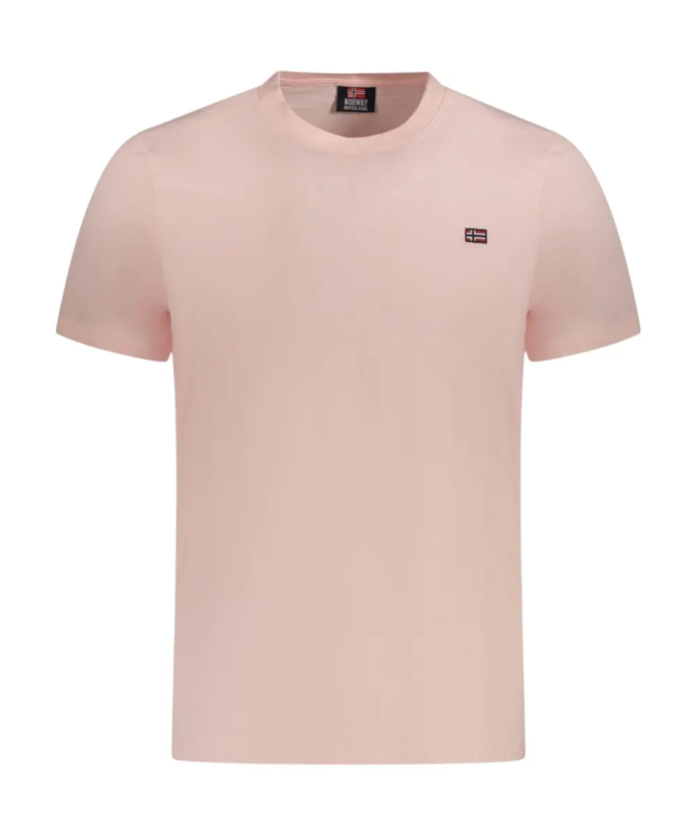 Scuola Nautica Italiana - Ανδρικό T-shirt Κοντομάνικο Basic 836010-CHARME Ροζ