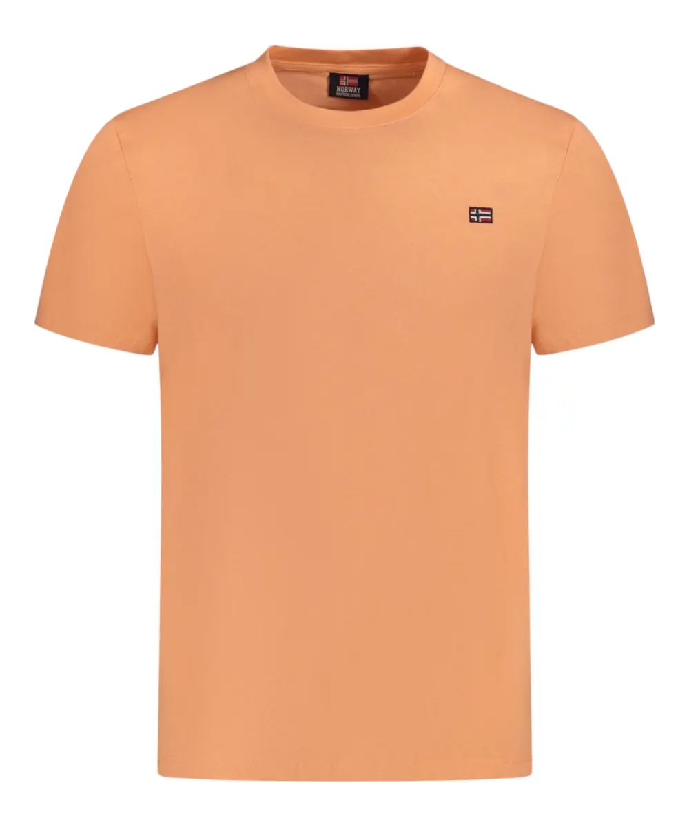 Scuola Nautica Italiana - Ανδρικό T-shirt Κοντομάνικο Basic 836010-PEACH Πορτοκαλί