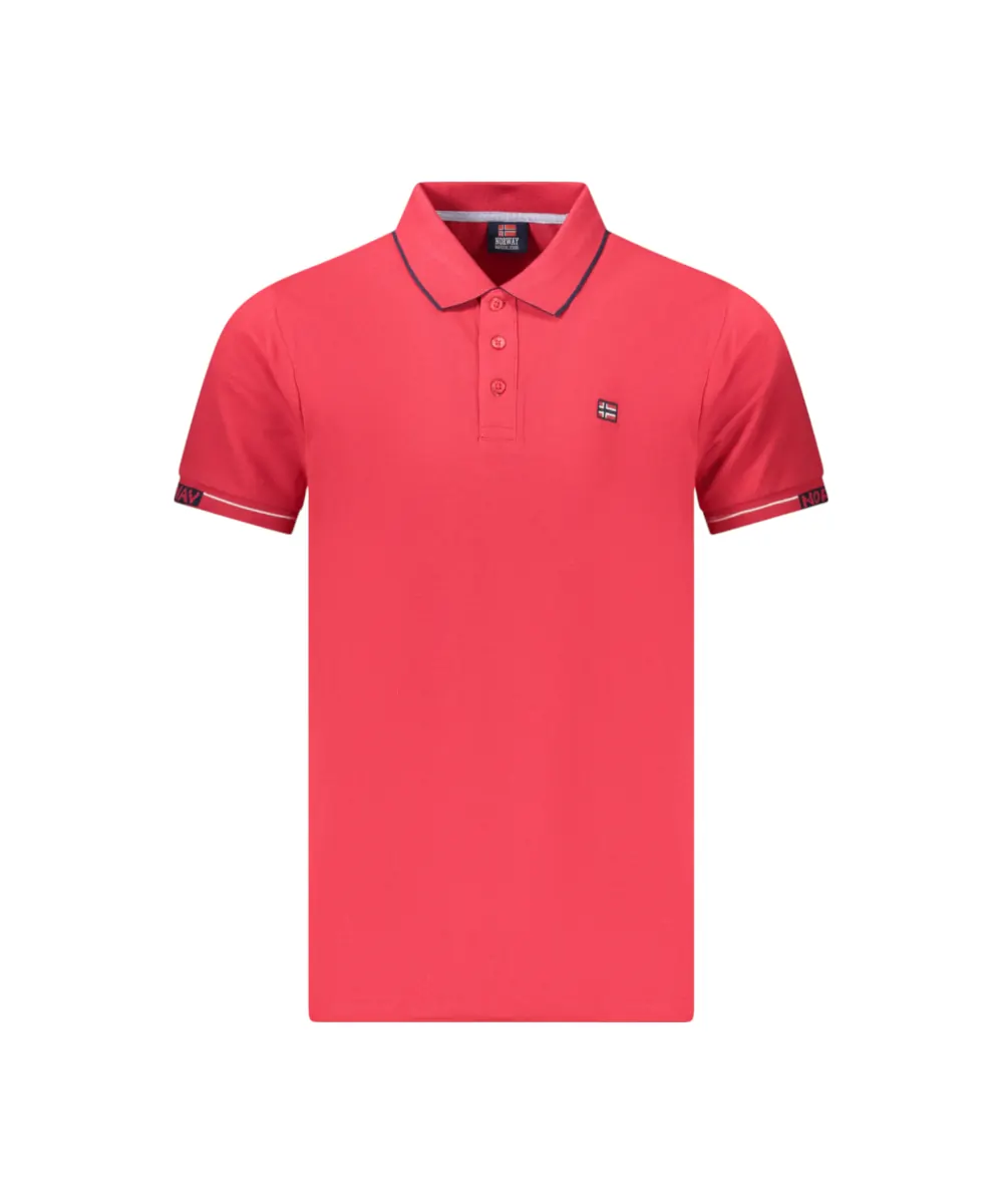 Scuola Nautica Italiana - Ανδρικό T-shirt Κοντομάνικο Polo 858866-BITTER Κόκκινο