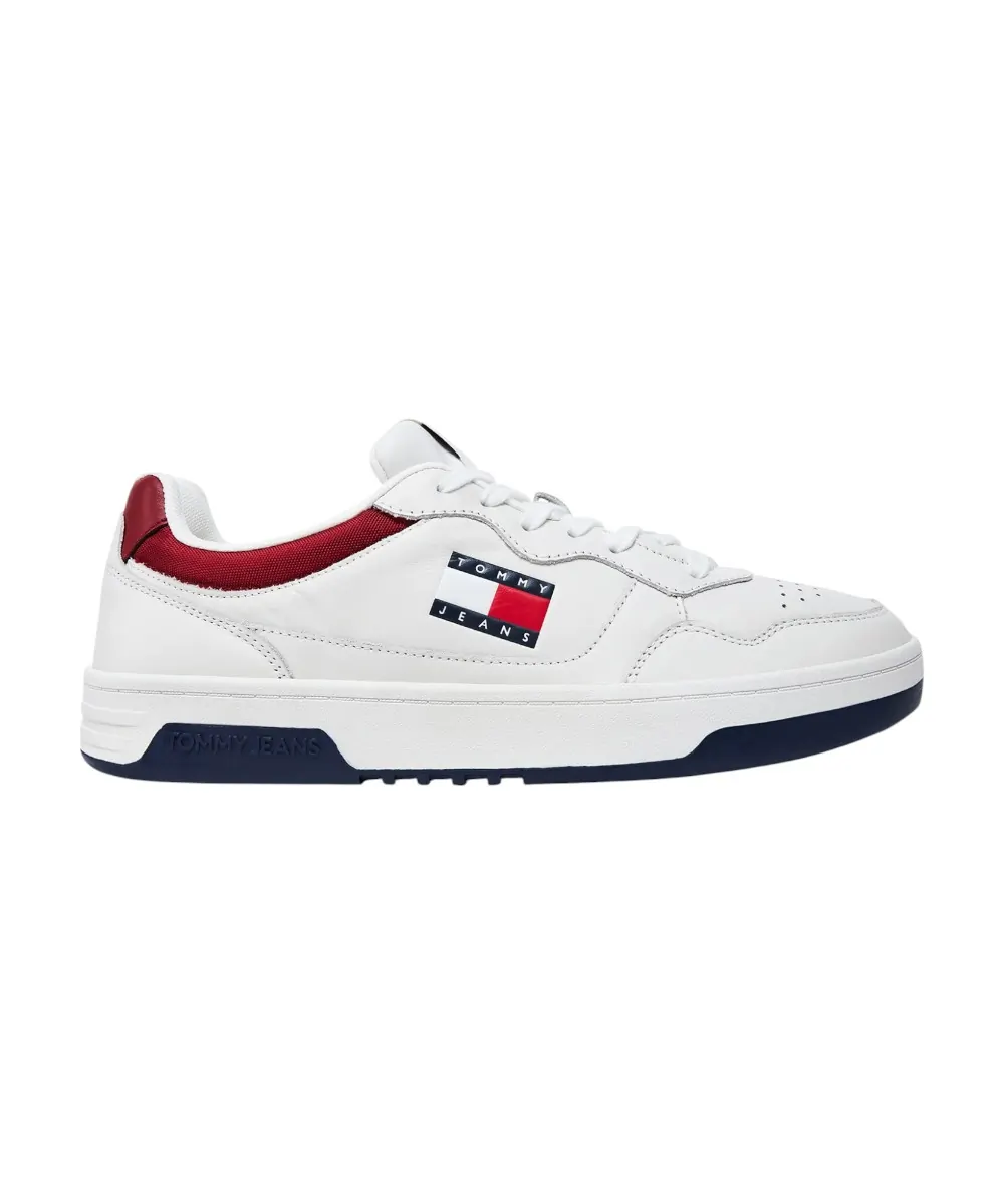 Tommy Hilfiger - Ανδρικά Sneakers Cupsole Leather Ess EM0EM01443-0G1 Κόκκινο