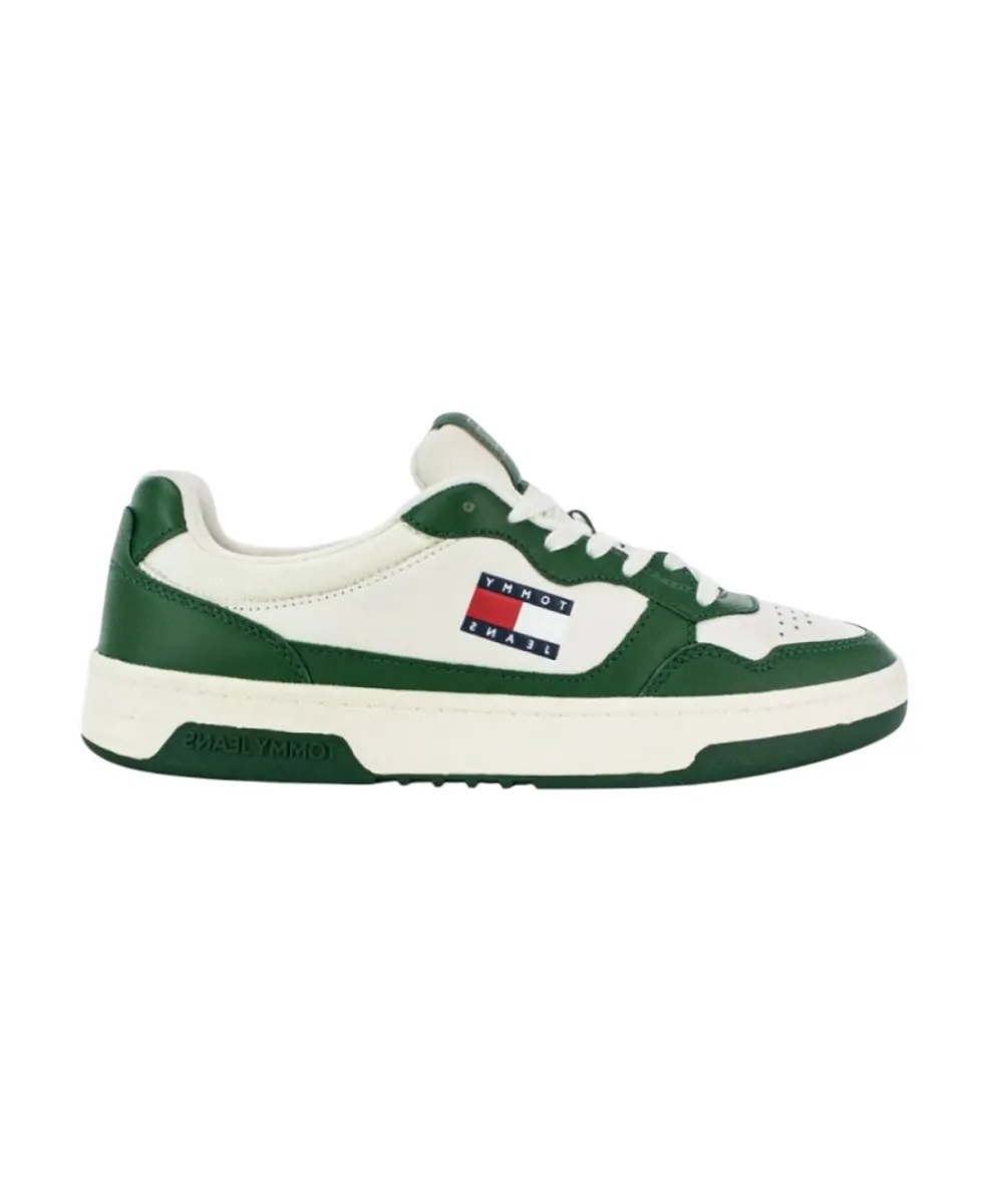 Tommy Hilfiger - Ανδρικά Sneakers Cupsole Leather Ess EM0EM01443-YBI Πράσινο