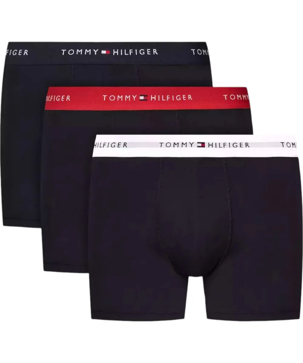 Tommy Hilfiger - Ανδρικά Μποξεράκια 3Pack Wb Trunk UM0UM02763-0W3 Μαύρο