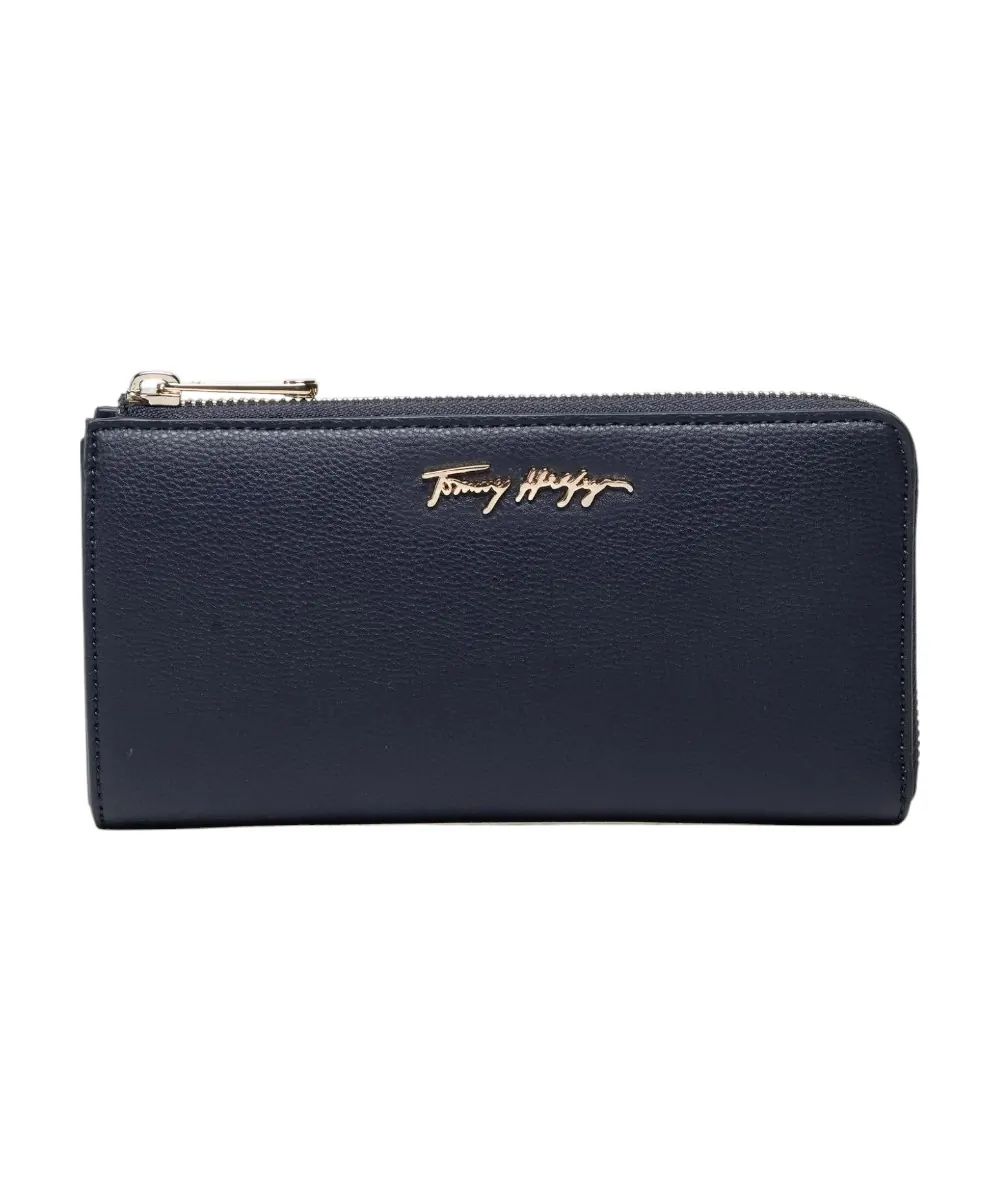 Tommy Hilfiger  - Γυναικείο Πορτοφόλι Th Jou Large Za Wallet AW0AW12083-C7H Μπλε Σκούρο