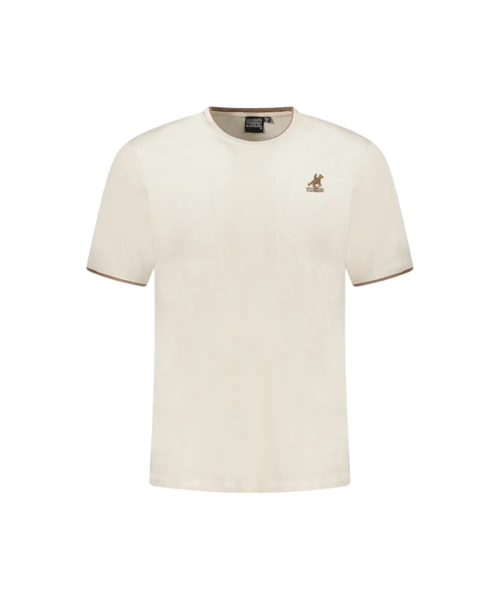 U.S. Grand Polo - Ανδρικό T-shirt AU02644-17SABB Μπεζ