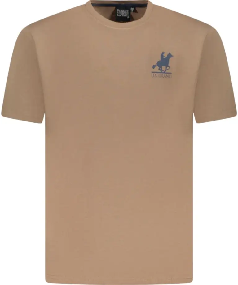 U.S. Grand Polo - Ανδρικό T-shirt AU02647-18FANG Καφέ