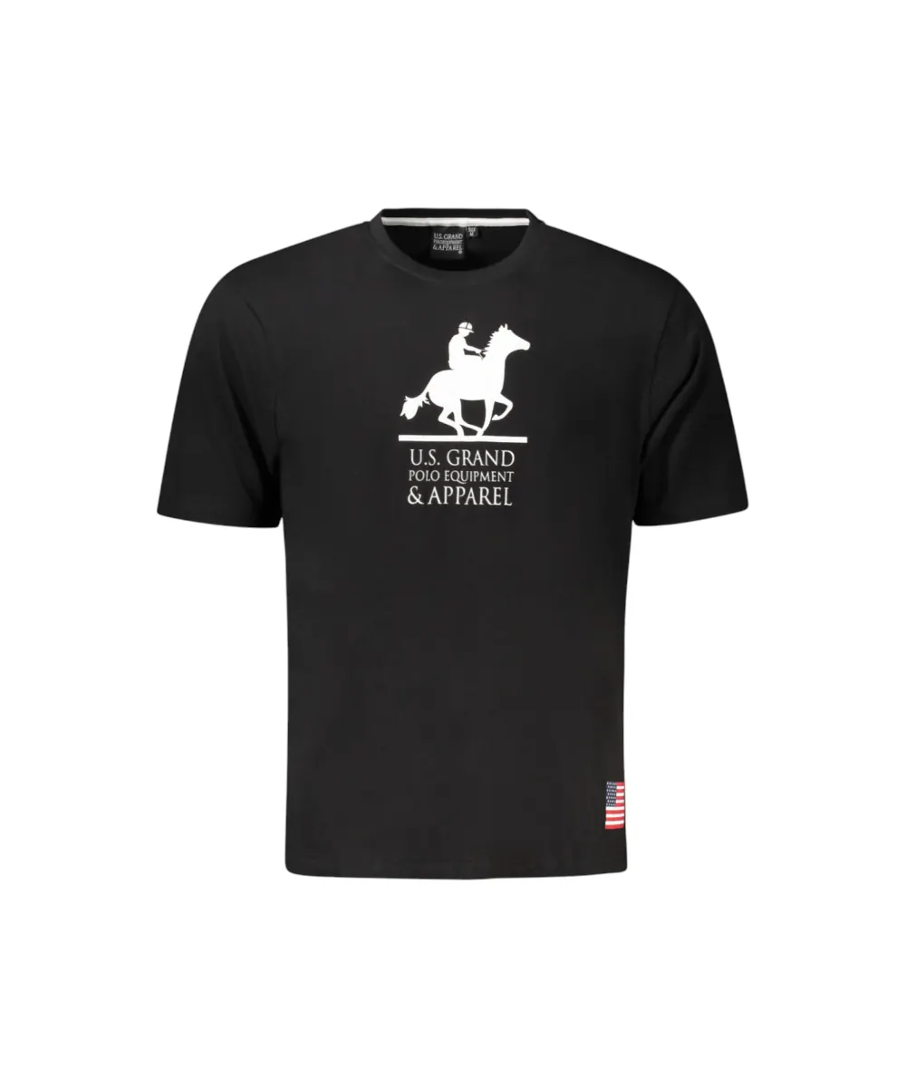 U.S. Grand Polo - Ανδρικό T-shirt AU02650-23NERO Μαύρο
