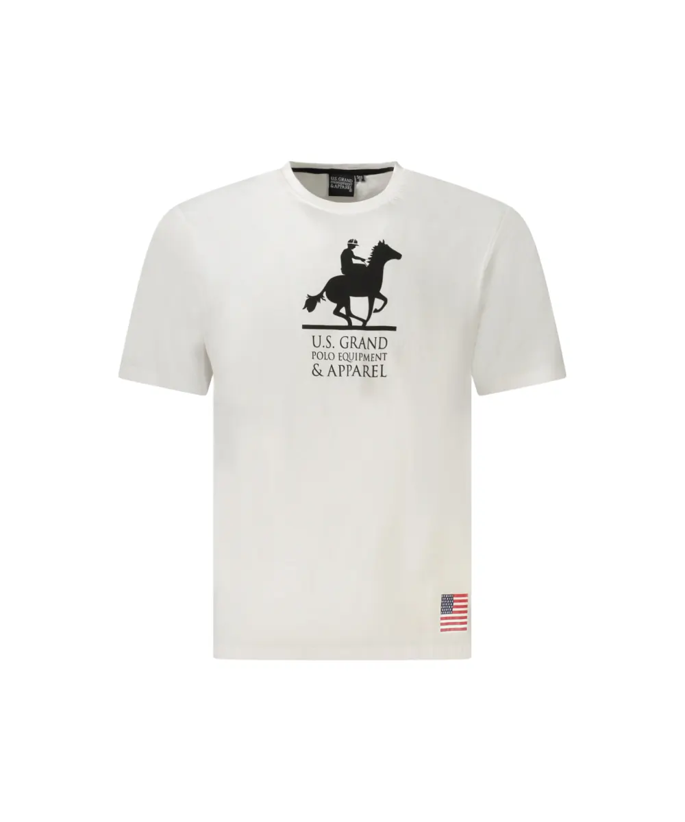 U.S. Grand Polo - Ανδρικό T-shirt AU02650-6BIANC Λευκό