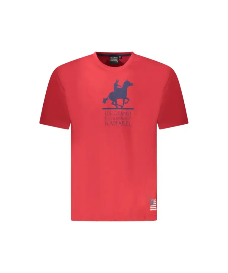 U.S. Grand Polo - Ανδρικό T-shirt AU02650-8ROSSO Κόκκινο