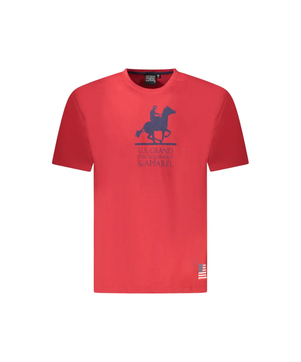 U.S. Grand Polo - Ανδρικό T-shirt AU02650-8ROSSO Κόκκινο