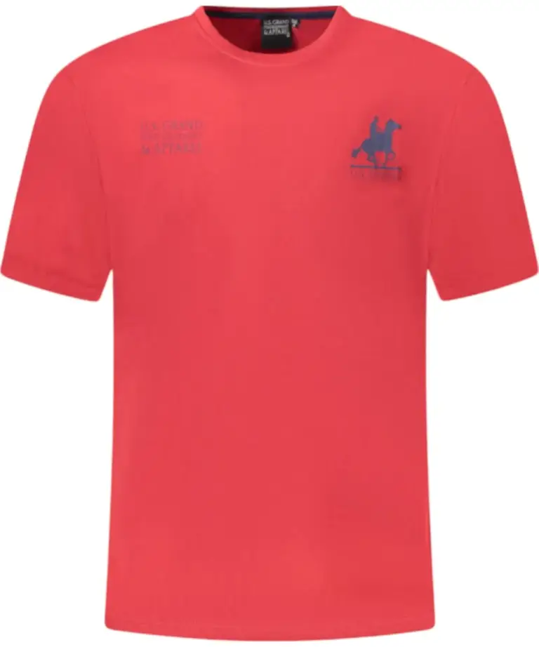 U.S. Grand Polo - Ανδρικό T-shirt AU02651-8ROSSO Κόκκινο