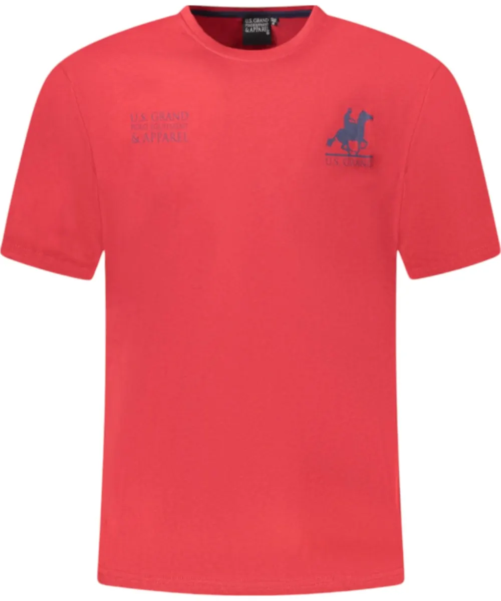 U.S. Grand Polo - Ανδρικό T-shirt AU02651-8ROSSO Κόκκινο