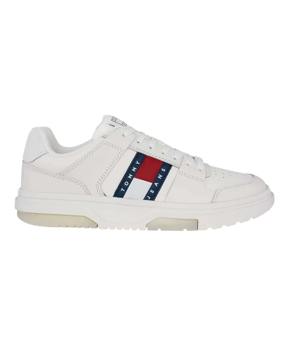 Tommy Hilfiger - Ανδρικά Sneakers Th The Brooklyn EM0EM01576-TCR Λευκό