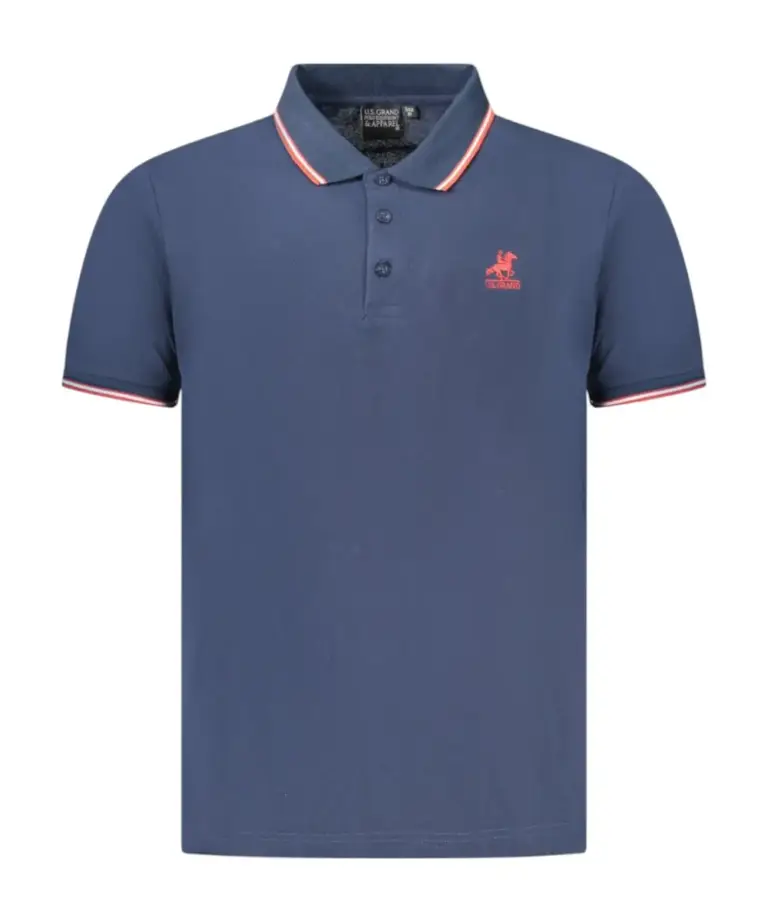 U.S. Grand Polo - Ανδρικό T-shirt Polo AU02660-1NAVY Μπλε Σκούρο