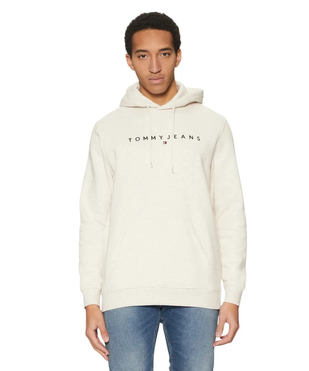 Tommy Hilfiger - Ανδρικό Φούτερ με Κουκούλα και Τσέπες DM0DM20746-AE3 Μπεζ