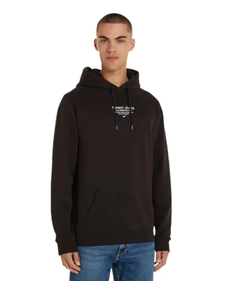 Tommy Hilfiger - Ανδρικό Φούτερ με Κουκούλα DM0DM18409-BDS Μαύρο
