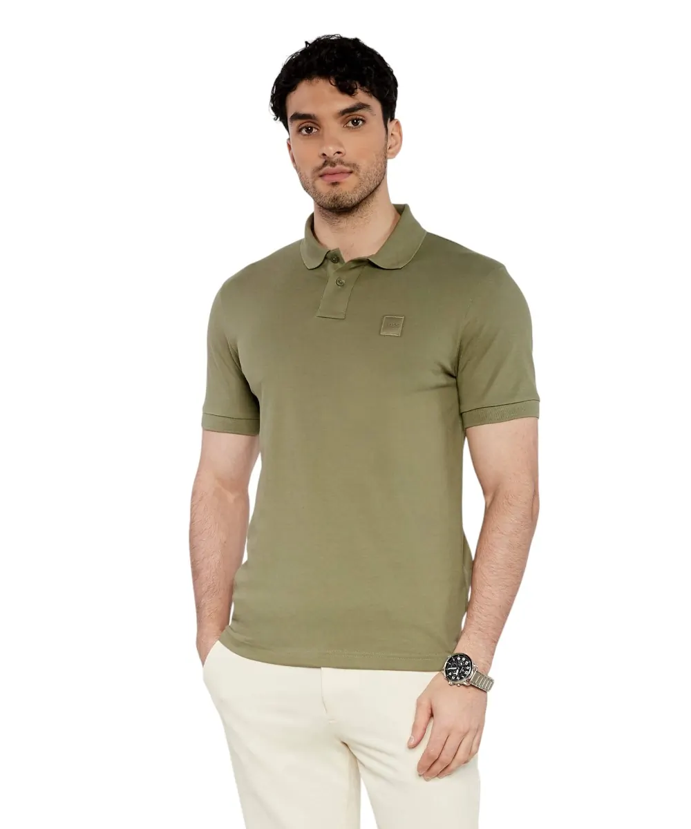 Boss - Ανδρικό Polo T-shirt Passenger Slim Fit 50507803-342 Πράσινο