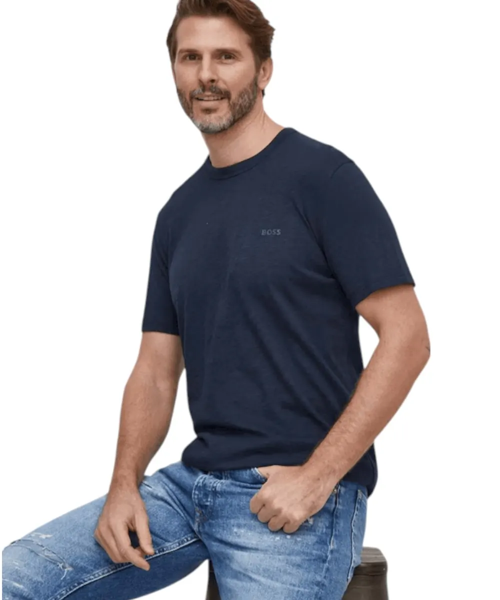 Hugo Boss - Ανδρικό T-shirt Tegood Regular Fit 50508243-404 Μπλε Σκούρο