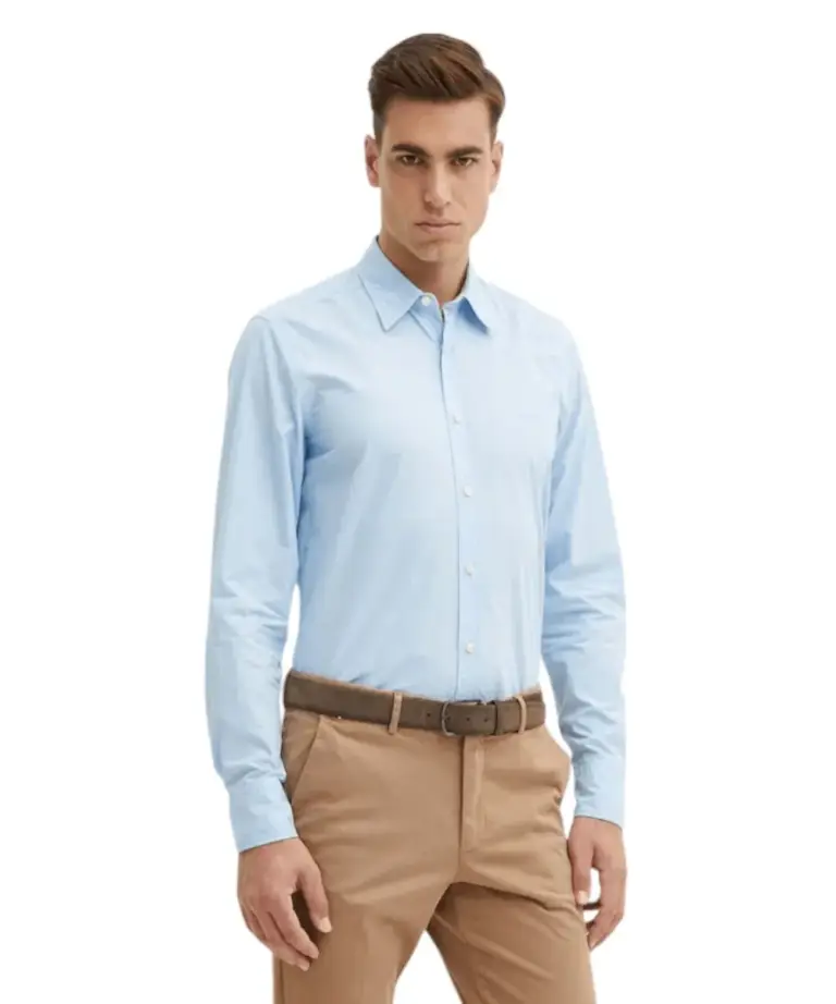 Hugo Boss - Ανδρικό Πουκάμισο Relegant 50518304-460 Γαλάζιο