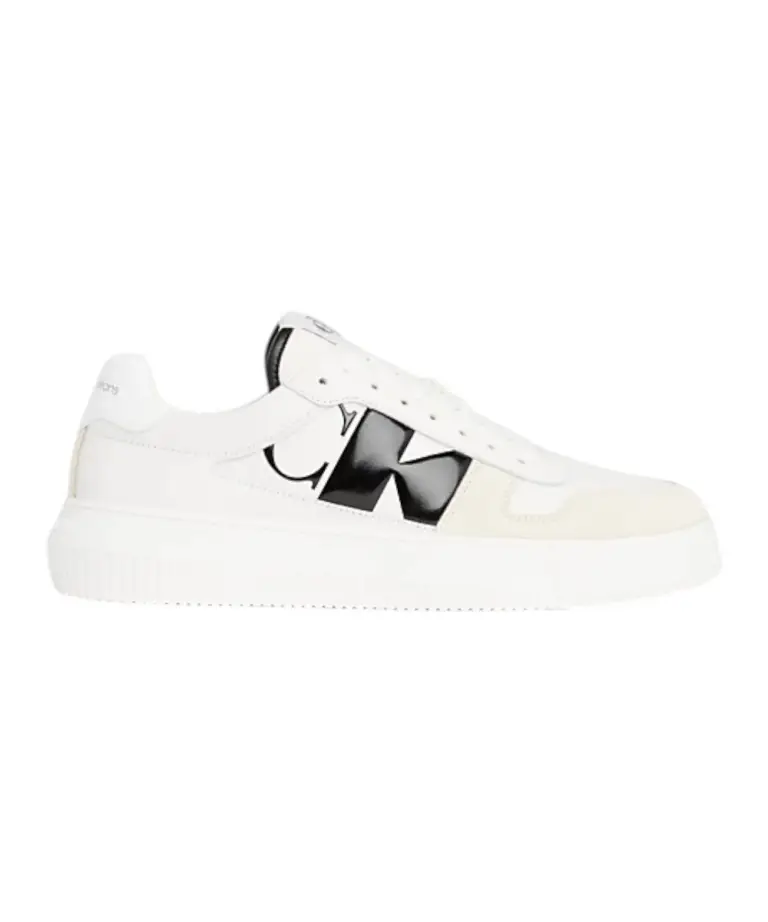 Calvin Klein - Cupsole Lth Ανδρικά Chunky Sneakers YM0YM00897-01T Λευκό