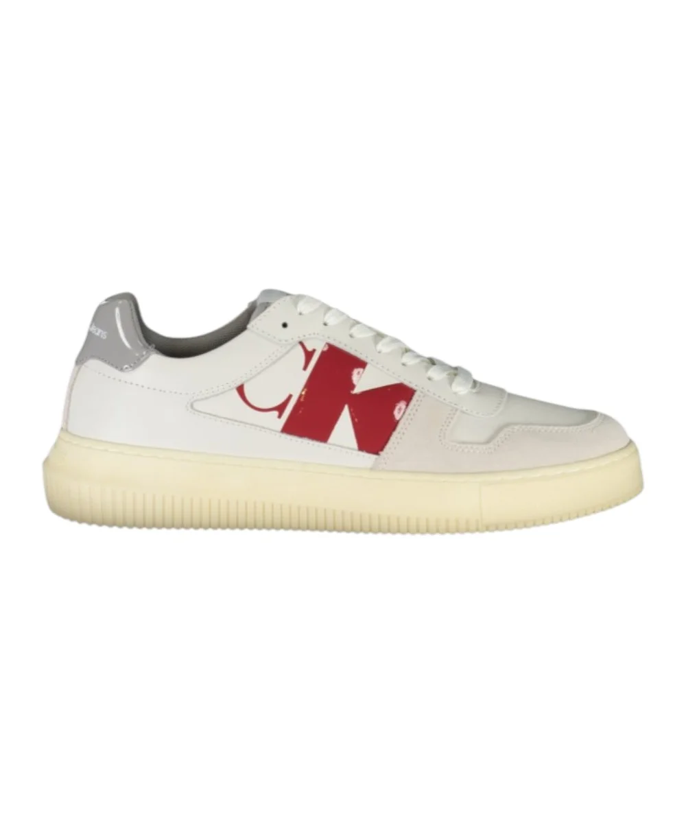 Calvin Klein - Cupsole Lth Ανδρικά Chunky Sneakers YM0YM00897-01W Κόκκινο
