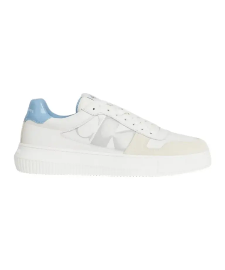 Calvin Klein - Cupsole Lth Ανδρικά Chunky Sneakers YM0YM00897-0LG Λευκό