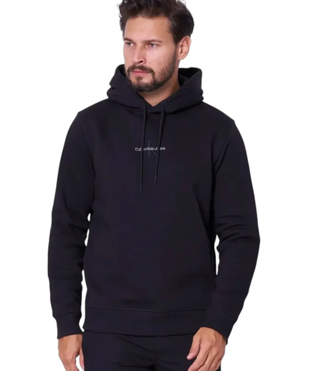 Calvin Klein - Fleece Monogram Φούτερ J30J325629-0GM Μαύρο