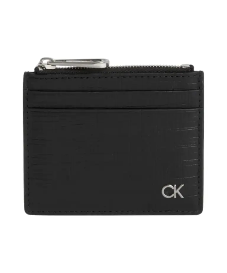 Calvin Klein - Ανδρικό Δερμάτινο Πορτοφόλι Ck Must Credit Card Wallet K50K510885-BAX Μαύρο