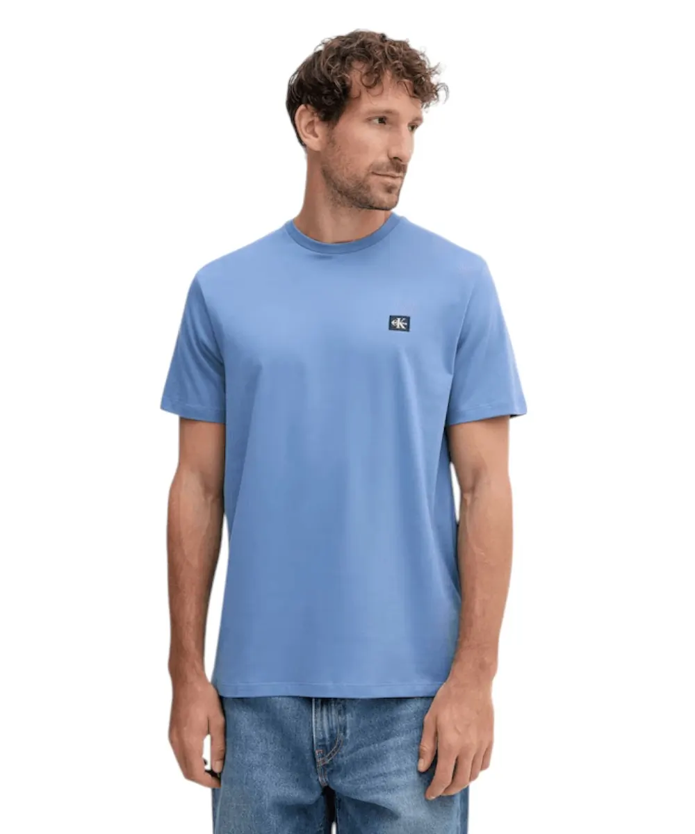 Calvin Klein - Ανδρικό T-shirt Cotton Badge Regular Fit LV04RC272G-6PU Μπλε