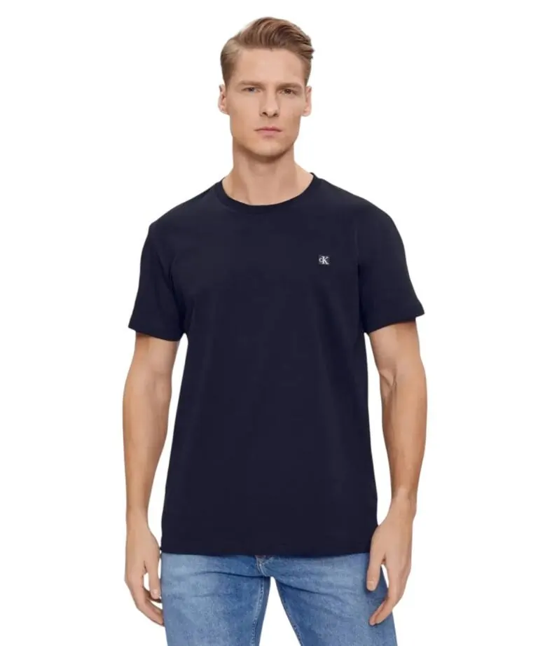 Calvin Klein -  Ανδρικό T-shirt Regular Fit Ck Embro Badge Tee J30J325268-CHW Mπλε