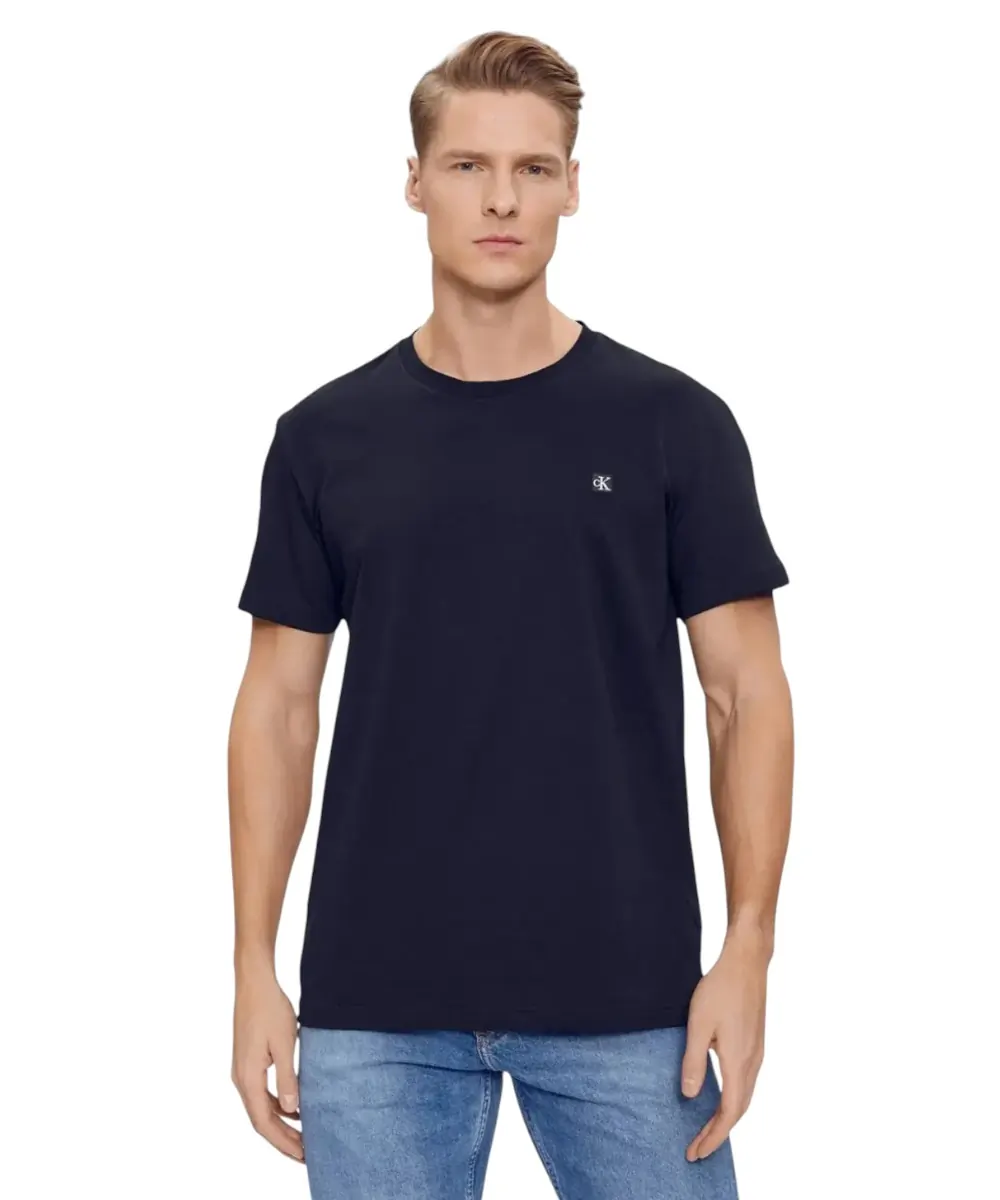 Calvin Klein -  Ανδρικό T-shirt Regular Fit Ck Embro Badge Tee J30J325268-CHW Mπλε