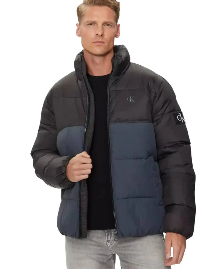Calvin Klein - Ανδρικό Μπουφάν Colour Block Non Down Jacket J30J325584-PPK Μπλε Σκούρο