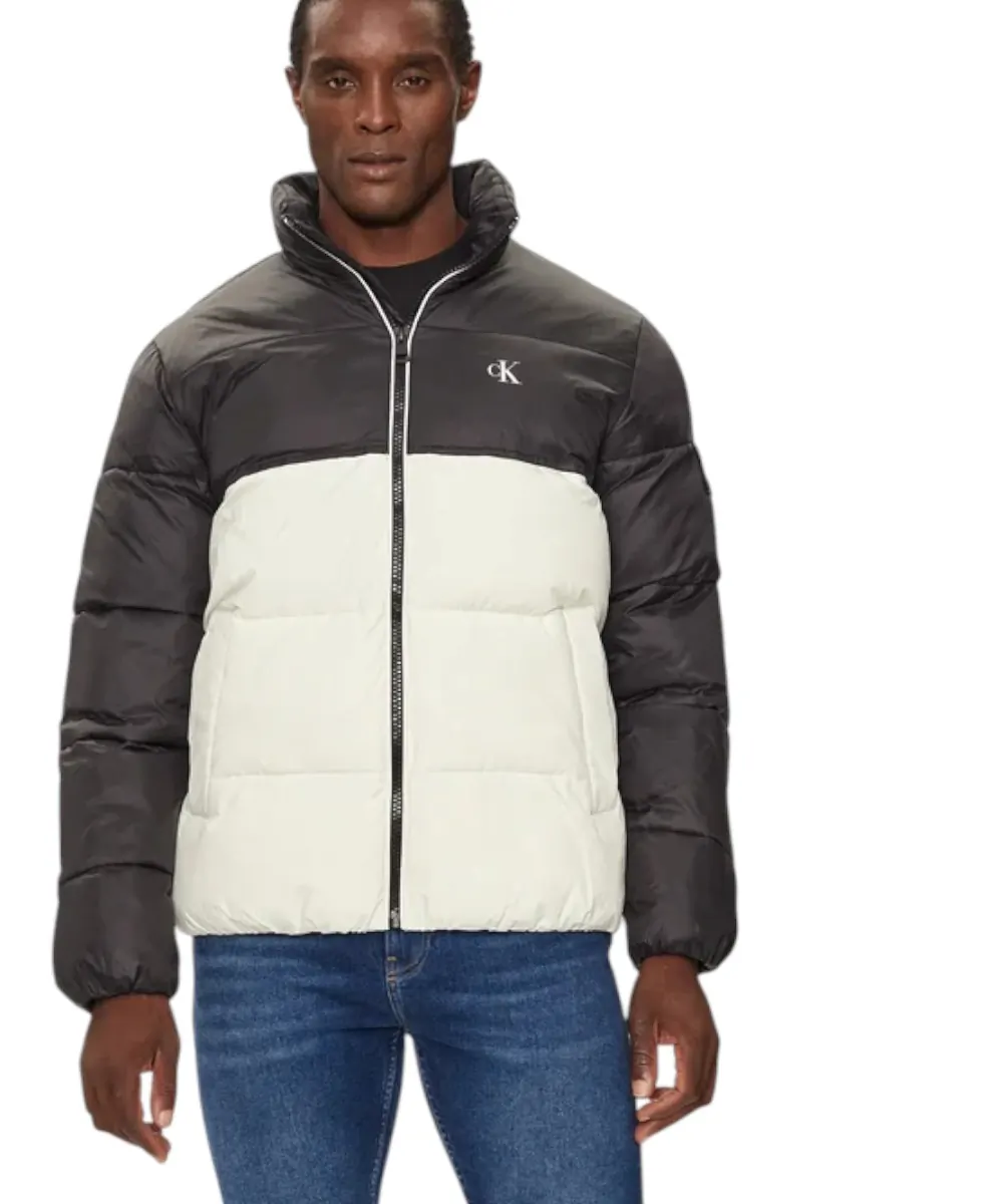 Calvin Klein - Ανδρικό Μπουφάν Colour Block Non Down Jacket J30J325584-YBI Εκρού