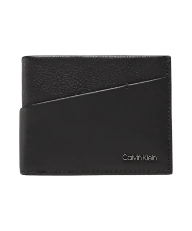 Calvin Klein - Ανδρικό Πορτοφόλι Ck Diagonal Bifold K50K510595-BAX Μαύρο