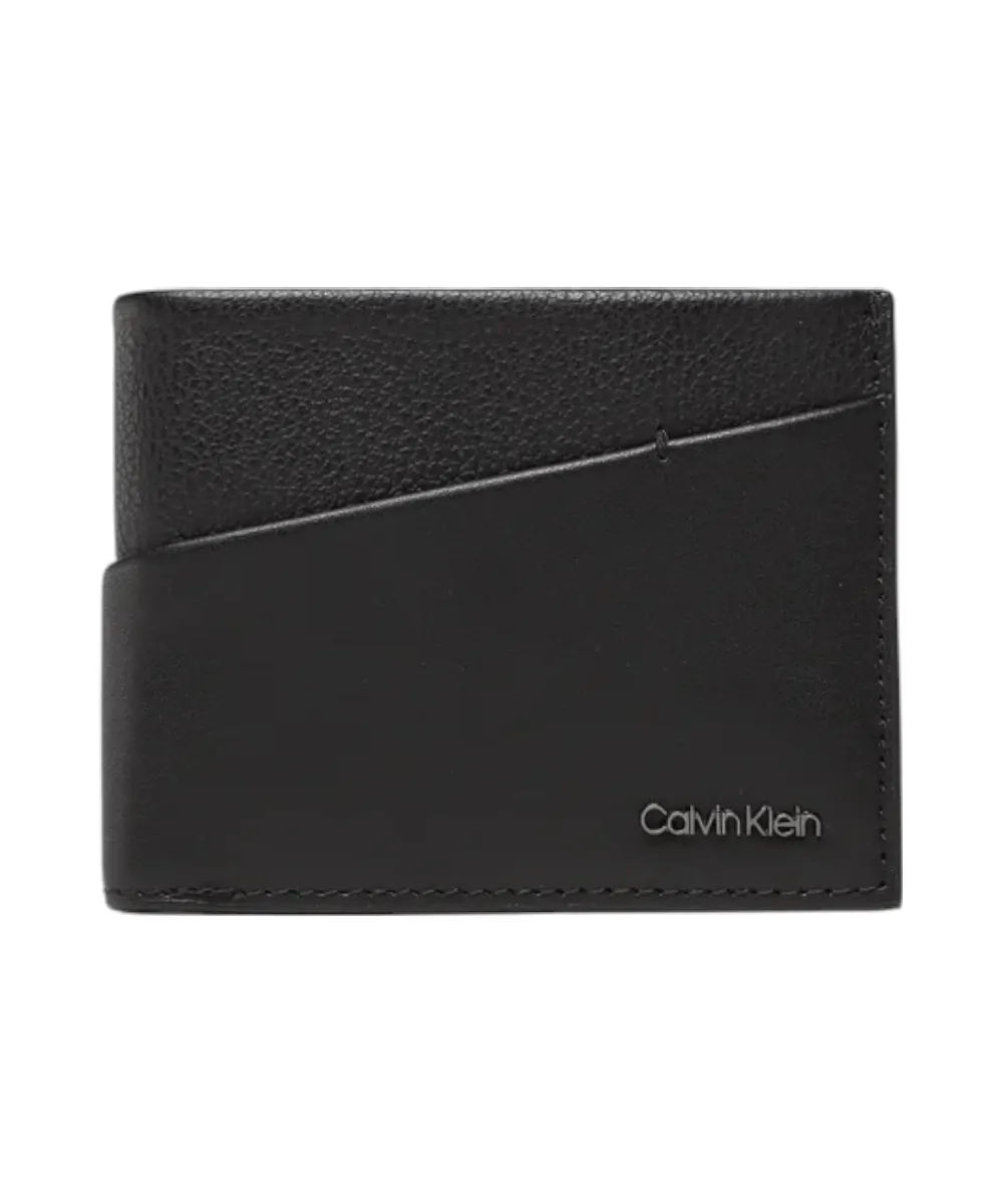Calvin Klein - Ανδρικό Πορτοφόλι Ck Diagonal Bifold K50K510595-BAX Μαύρο