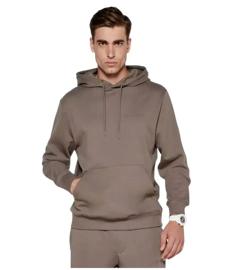 Calvin Klein -  Ανδρικό Φούτερ Institutional Regular Fit J30J326404-PBX Καφέ