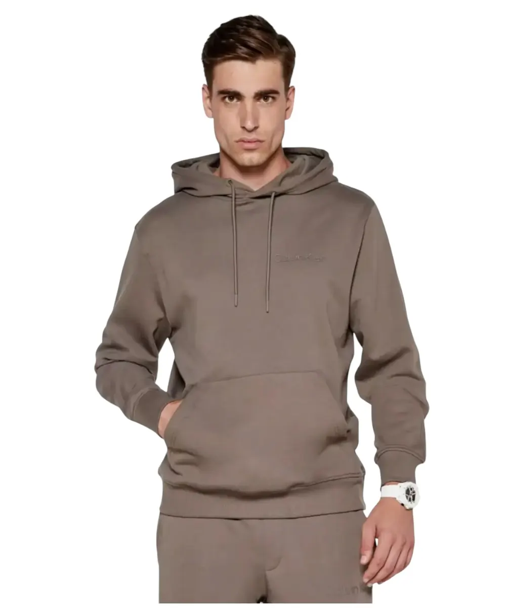 Calvin Klein -  Ανδρικό Φούτερ Institutional Regular Fit J30J326404-PBX Καφέ