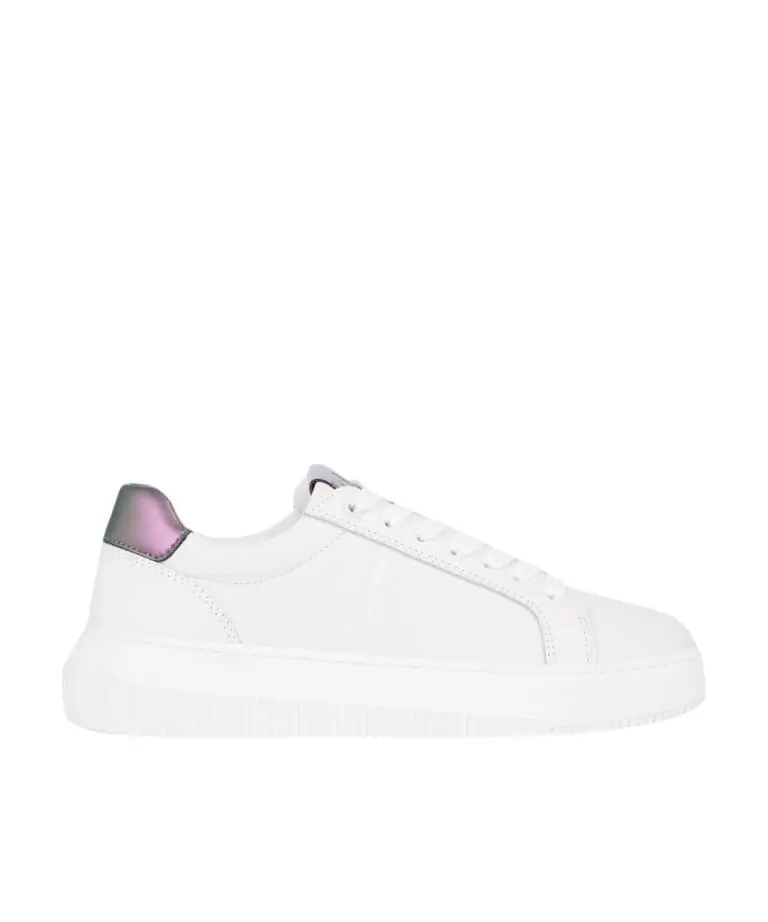Calvin Klein - Γυναικεία Sneakers Chunky Cupsole Laceup Lth Wn YW0YW01202-01W Λευκό