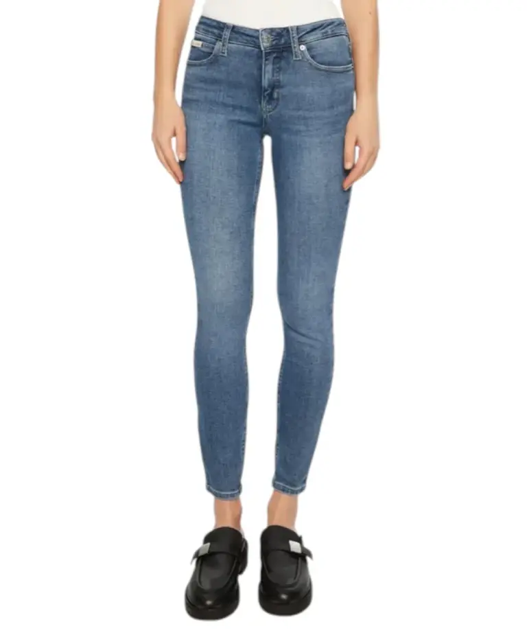 Calvin Klein - Γυναικείο Παντελόνι Mid Rise Skinny Jeans J20J224488-1A4 Μπλε