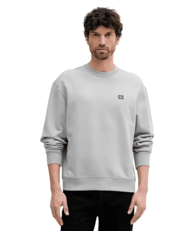 Calvin Klein - Φούτερ Cotton Badge Regular Fit LV04RC273G-RO2 Γκρι