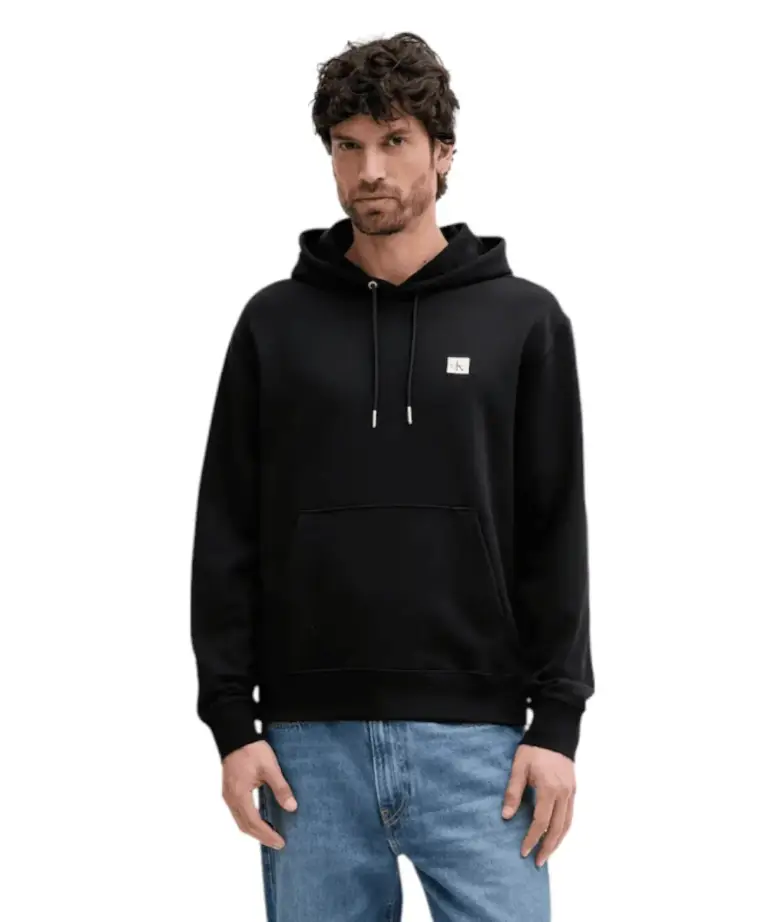 Calvin Klein - Φούτερ Cotton Terry Badge Hoodie LV04RC274G-UB1 Μαύρο