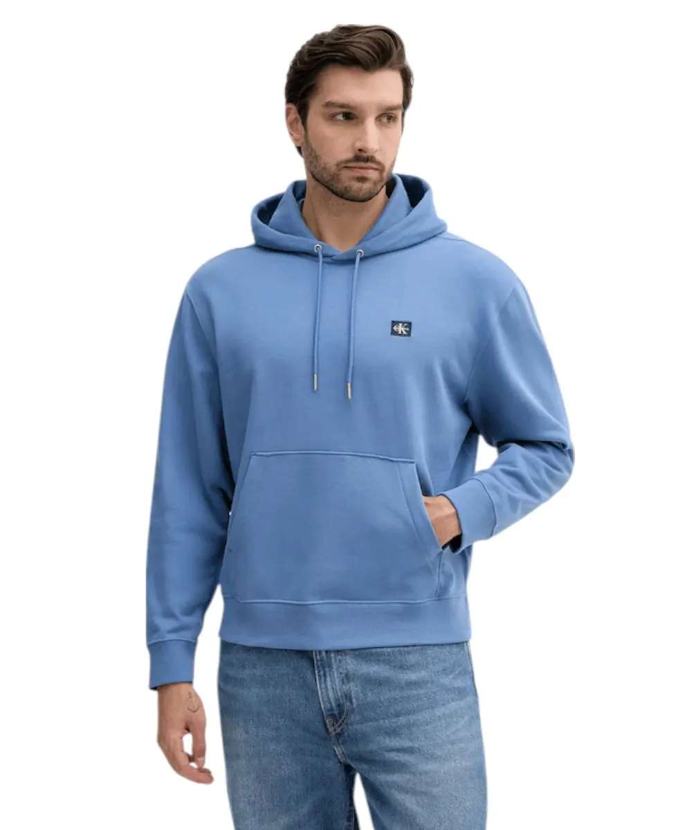 Calvin Klein - Φούτερ Cotton Terry Badge Hoodie LV04RC274G-6PU Γαλάζιο