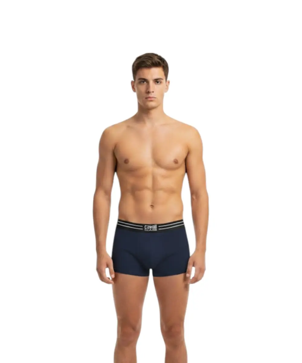 Cavalli Class - Ανδρικά Μποξεράκια 3Pack QXO01BJD003-04926 Μπλε