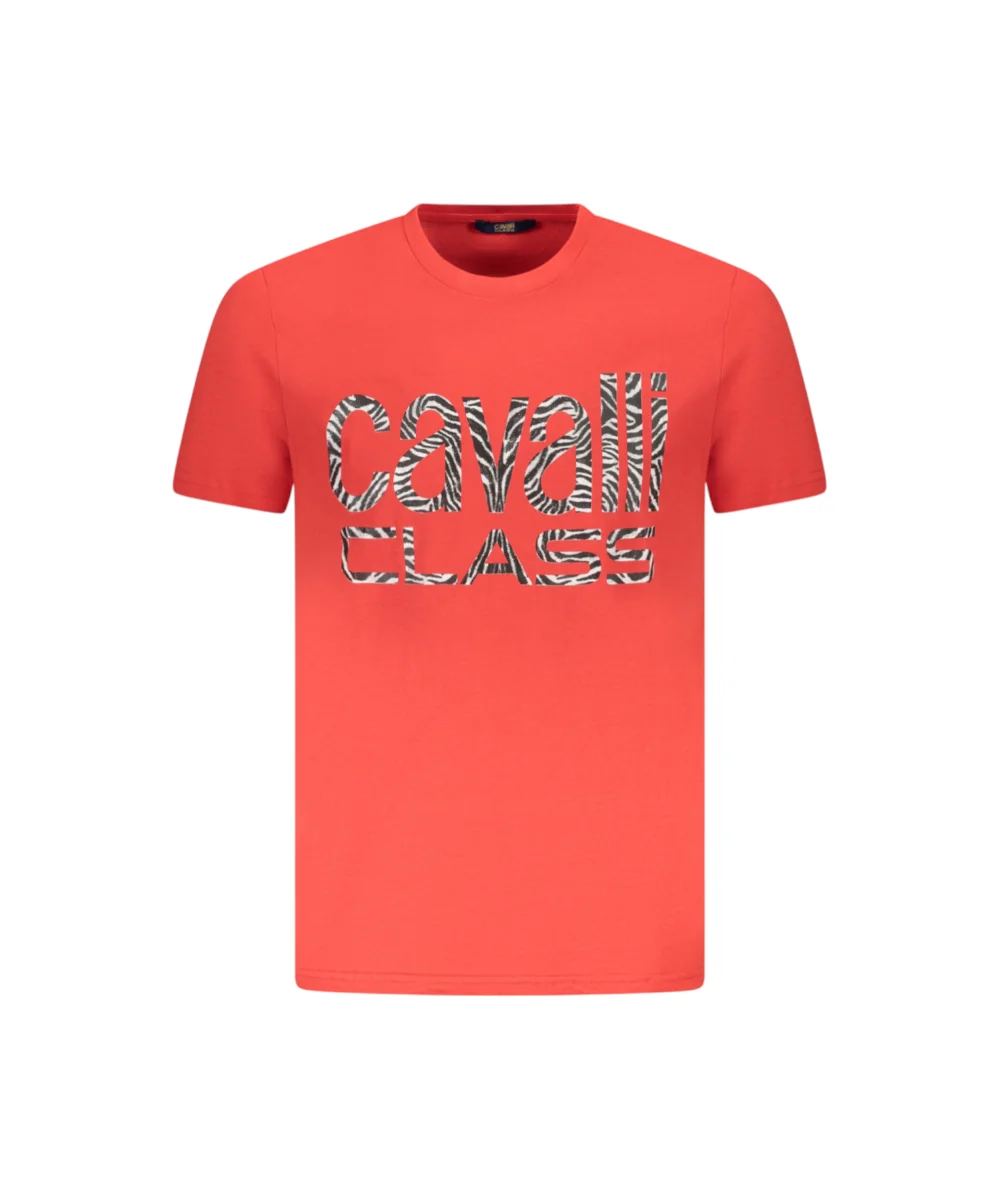 Cavalli Class - Ανδρική Μπλούζα T-Shirt Short Sleeve TXT61DJD060-02000 Κόκκινο