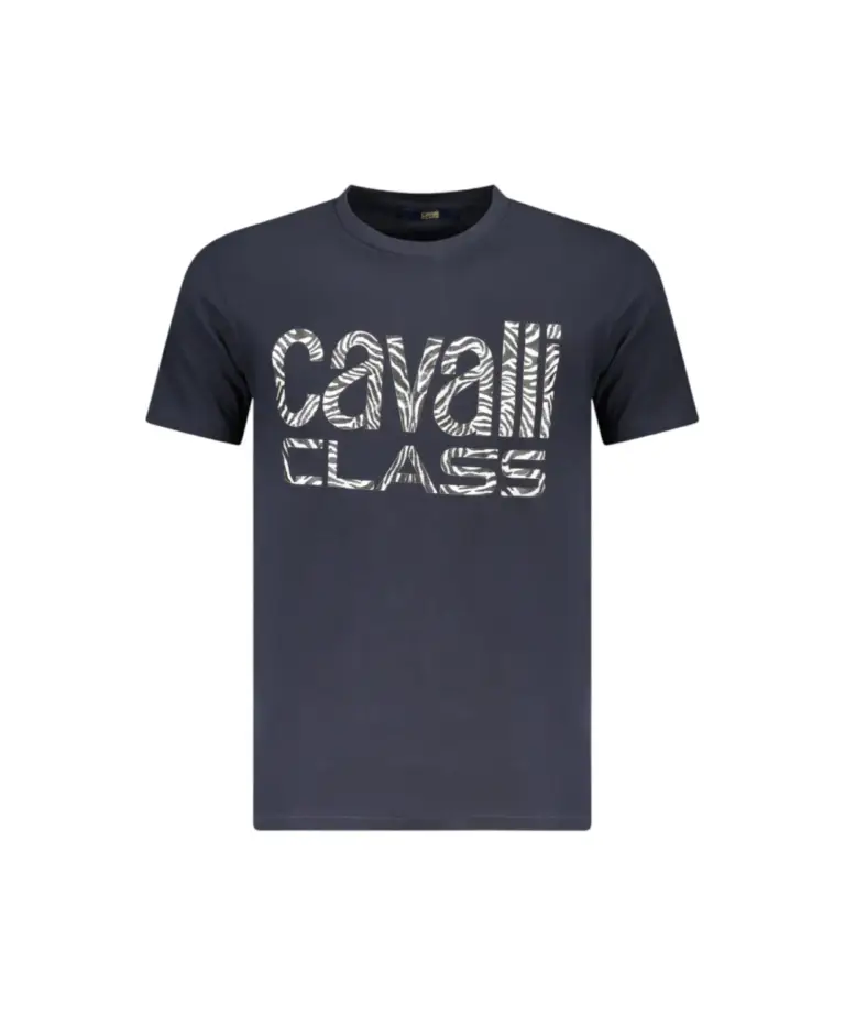 Cavalli Class - Ανδρική Μπλούζα T-Shirt Short Sleeve TXT61DJD060-04502 Μπλε