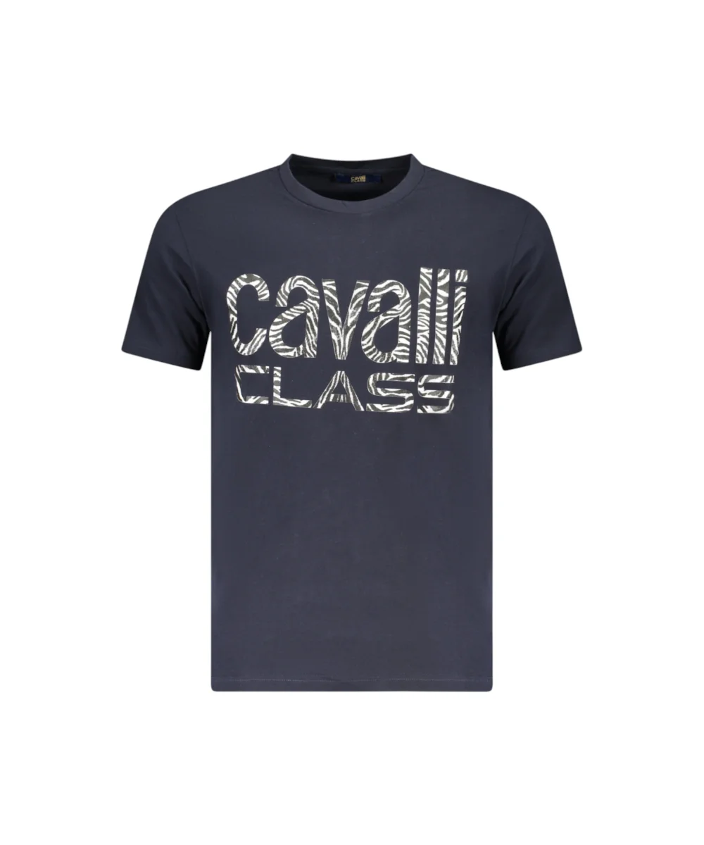 Cavalli Class - Ανδρική Μπλούζα T-Shirt Short Sleeve TXT61DJD060-04502 Μπλε