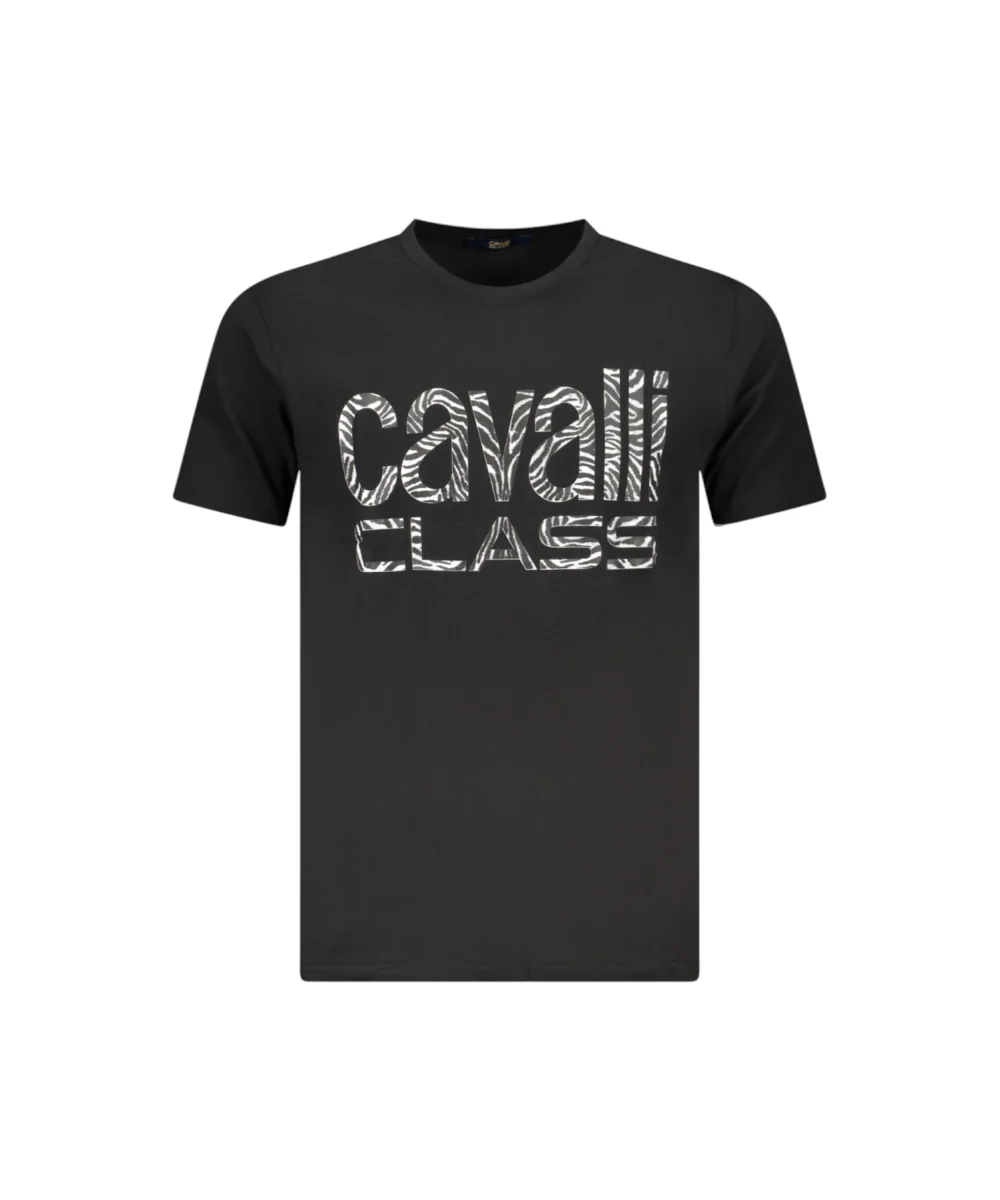 Cavalli Class - Ανδρική Μπλούζα T-Shirt Short Sleeve TXT61DJD060-05051 Μαύρο