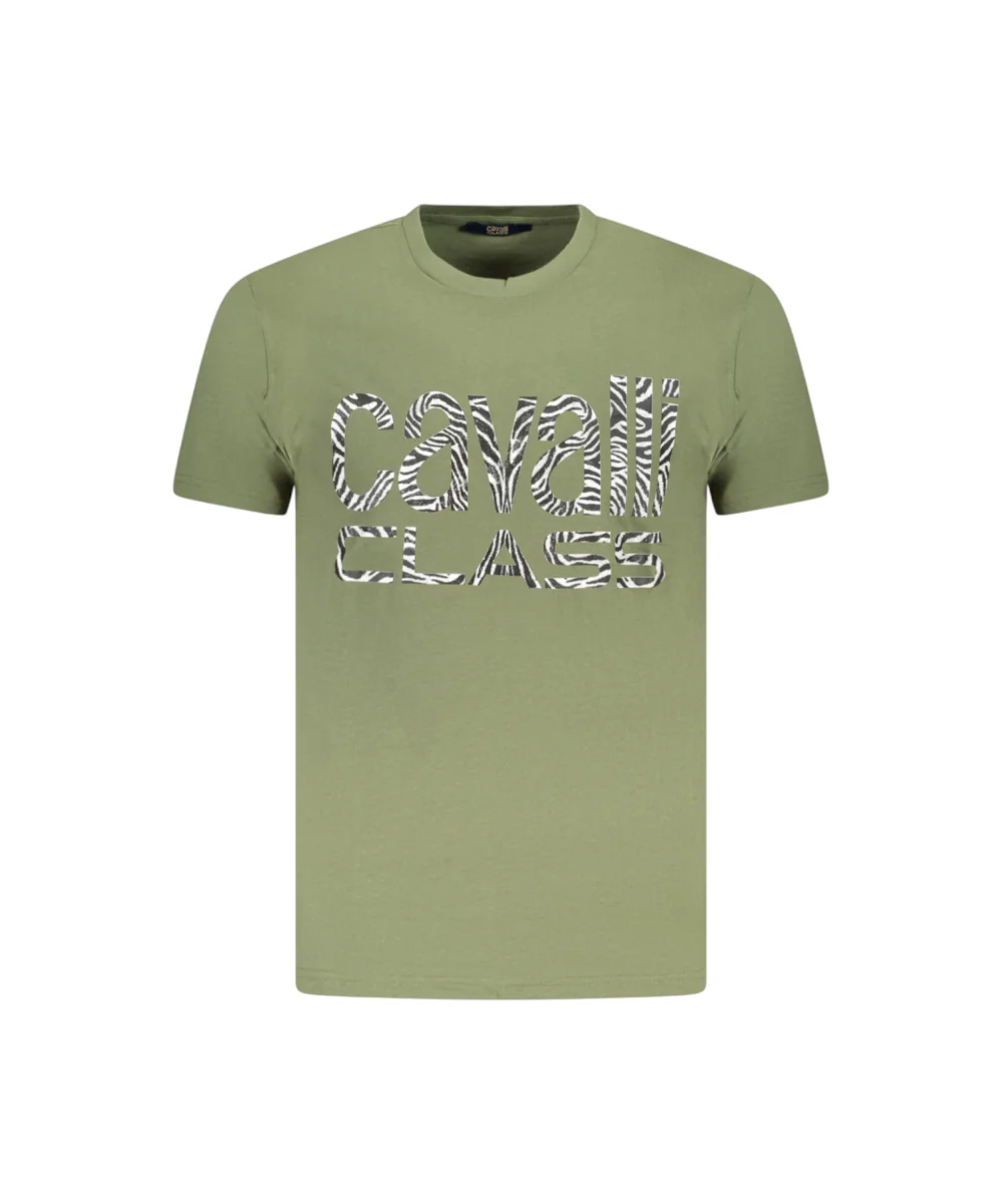 Cavalli Class - Ανδρική Μπλούζα T-Shirt Short Sleeve TXT61DJD060-04050 Λαδί