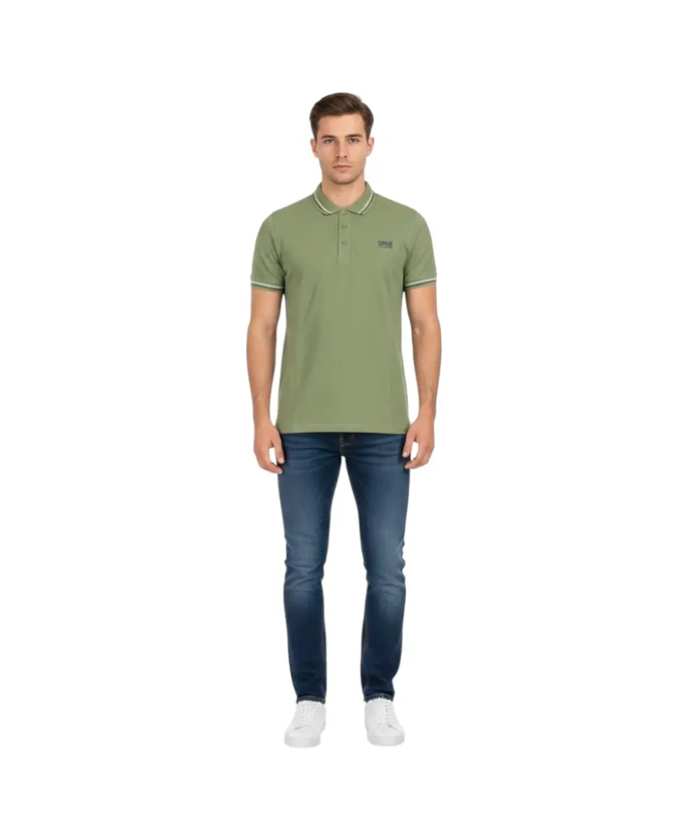 Cavalli Class - Ανδρικό Polo T-shirt QXT64TKB002-04050 Πράσινο