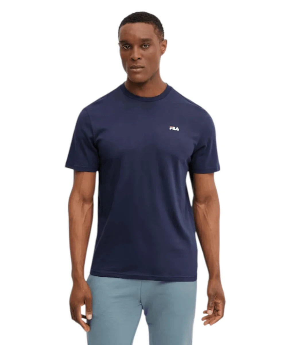 Fila - Ανδρικό T-shirt Laas FAM0874-50004 Μπλε Σκούρο